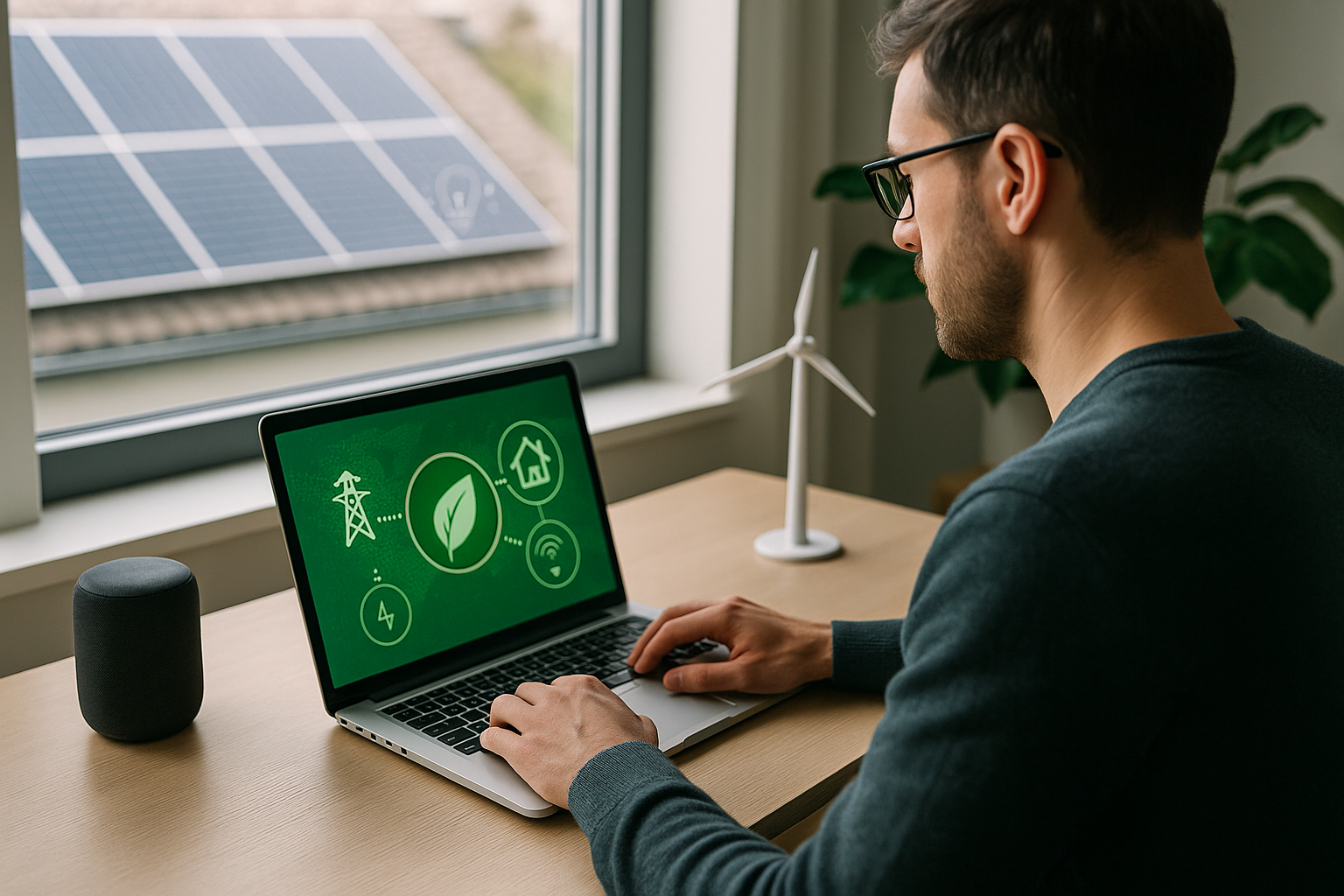 Tecnologie green integrate in casa e rete energetica per ridurre consumi e impatto ambientale