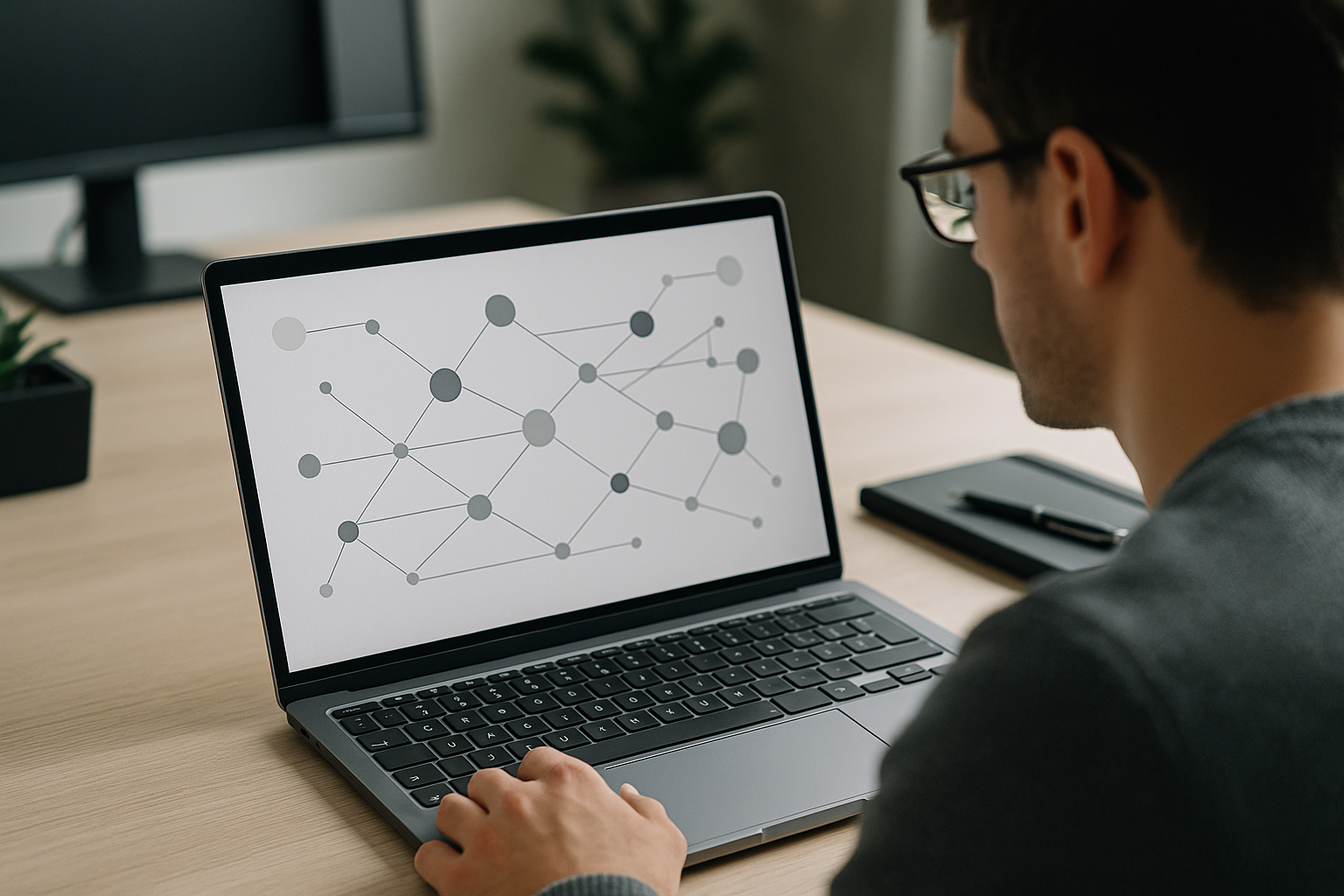 Schema astratto di una supply chain con flussi logistici e nodi interconnessi